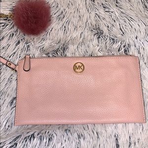 Michael Kors Pink Wristlet Clutch